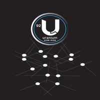 conception de vecteur d'art d'uranium.