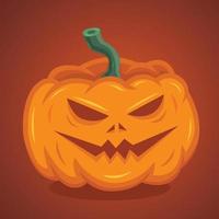 citrouille effrayante et fantôme halloween tromper ou traiter illustration vectorielle jack o lantern vecteur