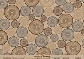 Vector retro tree rings pattern illustration