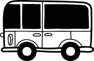 illustration de bus dessiné à la main vecteur