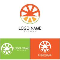 conception de logo orange icône vecteur illustration design