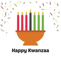 heureux vecteur de kwanzaa