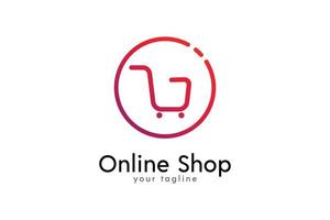 logo de la boutique en ligne vecteur