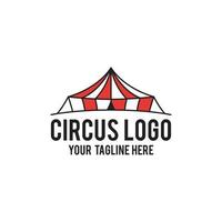 concept moderne de conception de logo de cirque vecteur