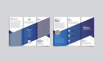 trois volets créatifs, conception de brochures, modèle de brochure, brochure de tendance au format a4 vecteur