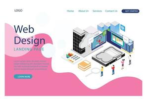 concept isométrique de design plat moderne de technologie cloud pour bannière et site web. modèle de page de destination. data center, solutions logicielles de partage d'informations sur réseau numérique. illustration vectorielle. vecteur