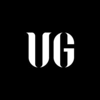 création de logo de lettre ug ug. lettre initiale ug cercle lié monogramme majuscule logo couleur blanche. logo ug, conception ug. Ug, Ug vecteur