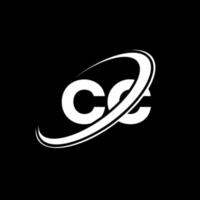 création de logo de lettre cc cc. lettre initiale cc cercle lié monogramme majuscule logo rouge et bleu. logo cc, conception cc. cc, cc vecteur