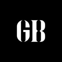 création de logo de lettre gb gb. lettre initiale gb majuscule monogramme logo couleur blanche. logo gb, conception gb. Go, Go vecteur