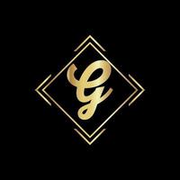 création de logo de lettre q pour la société de mode et de beauté et de spa. icône de vecteur de lettre q. q logo doré