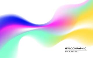 abstrait coloré lisse holographique flou fond ondulé. vecteur eps10