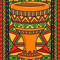 illustration de dessin animé coloré de la coupe de l'unité kwanzaa vecteur