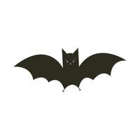 chauve-souris mignonne, animal volant. personnage d'Halloween. illustration vectorielle dans un style plat vecteur