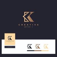 lettre k logotype vecteur