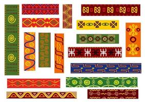 motif ethnique africain avec motif géométrique tribal vecteur