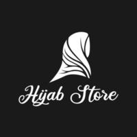 conception de vecteur de logo femme musulmane hijab