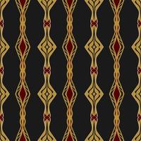 élégant motif géométrique sans couture avec forme tribale. conçu en ikat, boho, aztèque, folk, motif, style arabe de luxe. idéal pour les vêtements en tissu, la céramique, le papier peint. illustration vectorielle. vecteur