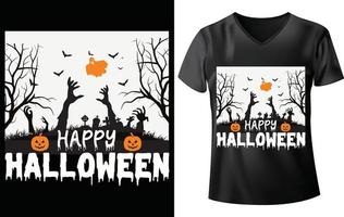 joyeux halloween, t-shirt halloween vecteur