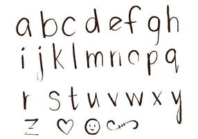 Lettres Alphabet Set D vecteur