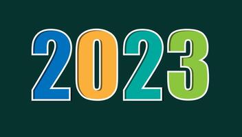 modèle de vecteur de bonne année 2023