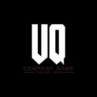 création de logo de lettre uq. lettres initiales icône du logo uq gaming pour les entreprises technologiques. lettre technique uq modèle de conception de logo minimal. vecteur de conception de lettre uq avec des couleurs blanches et noires. uq