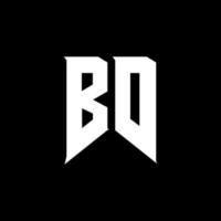 création de logo de lettre bd. lettres initiales icône du logo de bd gaming pour les entreprises technologiques. lettre technique bd modèle de conception de logo minimal. vecteur de conception de lettre bd avec des couleurs blanches et noires. bd