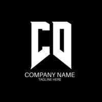 création de logo de lettre cd. lettres initiales icône du logo du jeu cd pour les entreprises technologiques. lettre technique cd modèle de conception de logo minimal. vecteur de conception de lettre cd avec des couleurs blanches et noires. CD