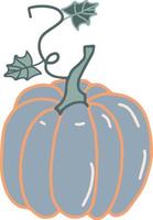 citrouille légume vecteur illustration dessinée à la main récolte d'automne saisonnière