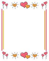 bannière en forme de coeur. forme de coeur vente promo affiche dépliant ou bannière web forme de coeur vecteur fond avec illustration vectorielle en forme de coeur pour la saint valentin ou autres