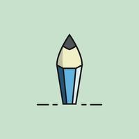 icône du logo vectoriel crayon fusée