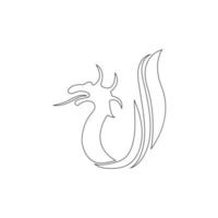 vecteur d'illustration d'icône de dragon