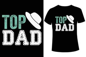 top modèle de conception de t-shirt papa vecteur