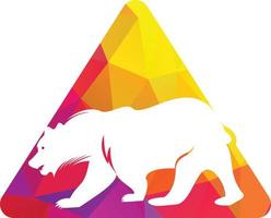 création de logo vectoriel ours. conception de concept de modèle de vecteur d'ours.
