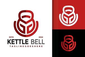 g lettre gym kettle bell logo design, image vectorielle de logos d'identité de marque, logo moderne, modèles d'illustration vectorielle de logos vecteur