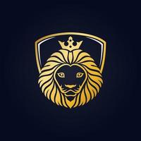 icône et logo du roi lion. illustration vectorielle vecteur