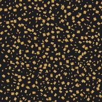 Fête de luxe de confettis dorés sur fond noir vecteur