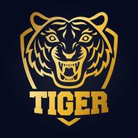 icône et logo de tigre. illustration vectorielle vecteur