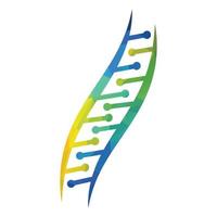 création de logo vectoriel de génétique scientifique. analyse génétique, recherche code adn biotechnologie. chromosome du génome de la biotechnologie.