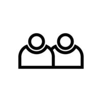 création d'icônes de logo de travail d'équipe de personnes vecteur