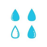 collection d'illustrations de conception de goutte d'eau vecteur