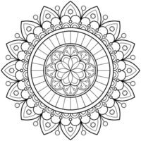 mandala art numérique motif art sur le mur livre de coloriage motif de dentelle le tatouage conception pour un papier peint peinture chemise et carrelage pochoir autocollant conception cercle décoratif ornement dans un style oriental ethnique vecteur