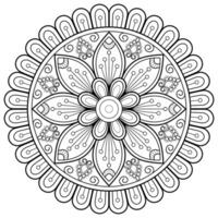 mandala art numérique motif art sur le mur livre de coloriage motif de dentelle le tatouage conception pour un papier peint peinture chemise et carrelage pochoir autocollant conception cercle décoratif ornement dans un style oriental ethnique vecteur