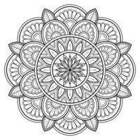 mandala art numérique motif art sur le mur livre de coloriage motif de dentelle le tatouage conception pour un papier peint peinture chemise et carrelage pochoir autocollant conception cercle décoratif ornement dans un style oriental ethnique vecteur