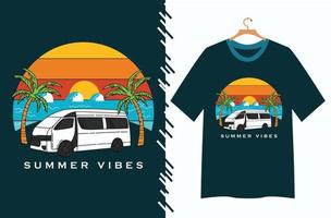 conception de t-shirt de devis de voyage vecteur