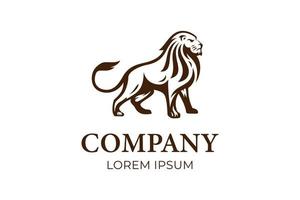 illustration vectorielle de logo de lion vectoriel pour votre marque, conception d'éléments