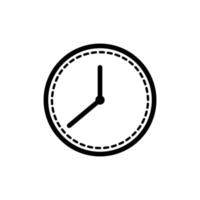 illustration de conception de symbole de temps d'horloge vecteur