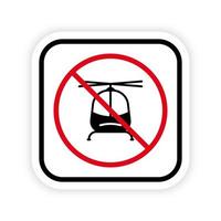 interdire l'icône de silhouette noire d'hélicoptère. pictogramme interdit de fuselage d'hélicoptère. symbole d'arrêt rouge de transport aérien de vol. avertissement aucun signe d'aviation. attention hélicoptère interdit. illustration vectorielle isolée. vecteur