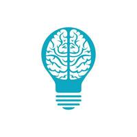 icône de vecteur de cerveau d'idée d'ampoule créative.