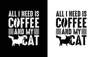 conception de t-shirt de citation de café, typographie vecteur