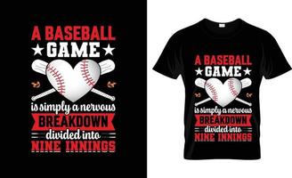 conception de t-shirt de baseball, slogan de t-shirt de baseball et conception de vêtements, typographie de baseball, vecteur de baseball, illustration de baseball